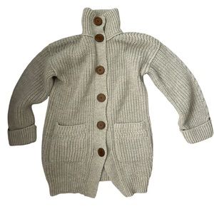 Chloe Long Cardigan Sweater thick heavyweight vintage car coat